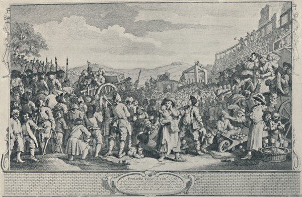 'The Idle 'Prentice Executed at Tyburn (From the Industry and Idleness Series), 1747', (1920). Artist: William Hogarth.