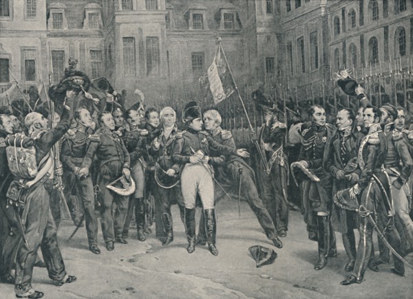 'Napoleon's Farewell To The Imperial Guard At Fontainebleau, April 20, 1814', (1896). Artist: Unknown.