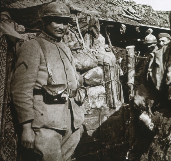 Front line at Berry-au-Bac, northern France, c1914-c1918. Artist: Unknown.