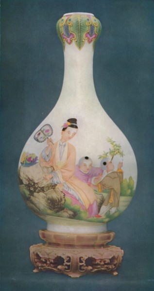 'Vase of Finest Enamelled Porcelain. Ch'Ien Lung Period, 1736-1796, (1927).  Artists: Edward F Strange, Unknown.