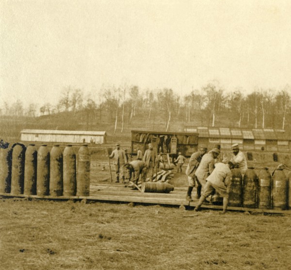 Depot for large shells, c1914-c1918. Artist: Unknown.