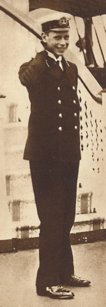'Naval cadet Prince Albert in the Royal Yacht Victoria and Albert, 1912', 1937. Artist: Unknown.