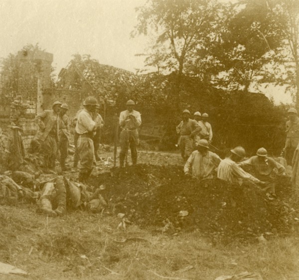 Burying the dead, c1914-c1918. Artist: Unknown.