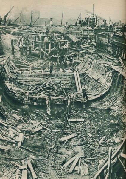 'The Ship that Became A Dry Dock', 1937. Artist: Unknown.