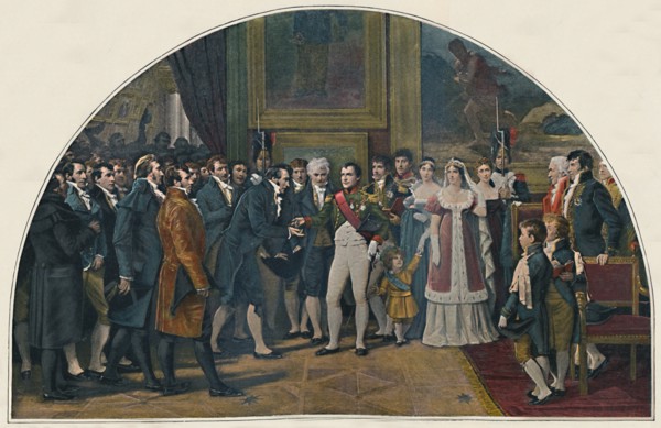'Napoleon Decorating the Artists', c1808, (1896). Artist: Unknown.