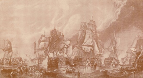 'The Battle of Trafalgar', 1805, (1896).  Artist: Unknown.