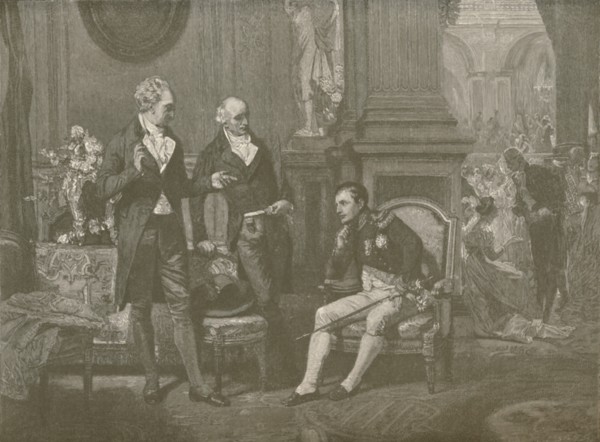 'Napoleon, Goethe and Wieland', 1808, (1896). Artist: Charles J. State.