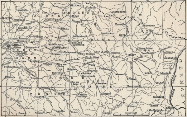 'Map of the Field of Operations in 1814', (1896). Artist: Unknown.