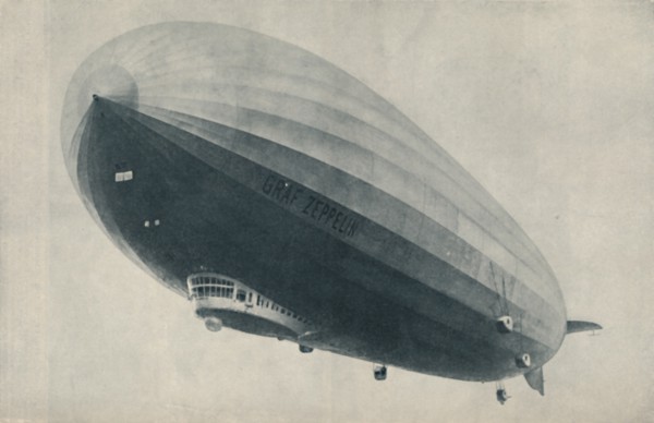 'A Prince of Zeppelins That Flew The World Round and Feared Not Storm Nor Tropic Sun', c1935. Artist: Luftschiffbau Zeppelin.