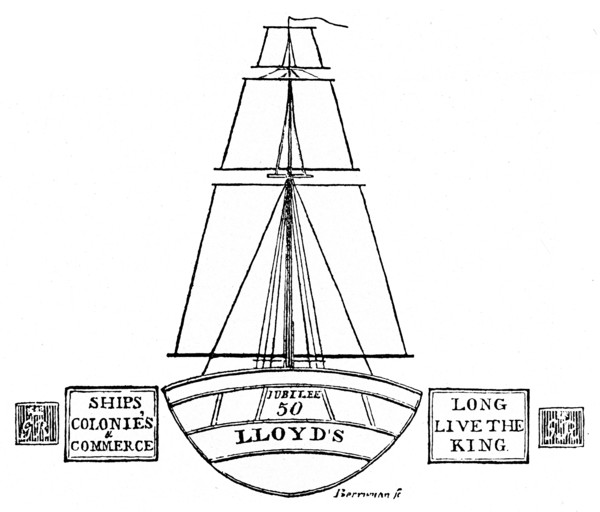 'Illumination at Lloyd's, 1809',  (1928). Artist: Unknown.