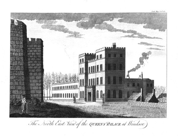'The North East View of the Queens Palace at Windsor.', 1780. Artist: Unknown.