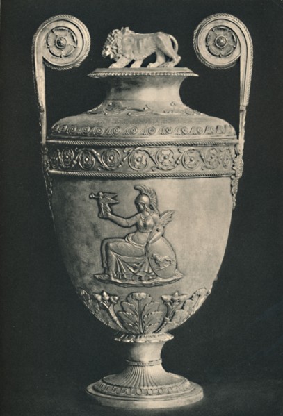 'The Trafalgar Vase at Lloyd's', 1805-1806, (1928). Artists: Digby Scott, Unknown.