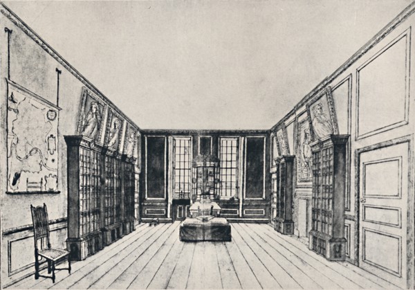 'View Towards the Thames in Samuel Pepys's Library, York Buildings', 1928. Artist: Unknown.