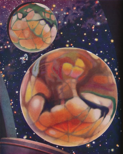 'The Red Planet Studied Through The Modern Telescope', c1935. Artist: Unknown.