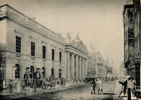 'The East India House from the East', c late 18th century, (1928). Artist: Unknown.