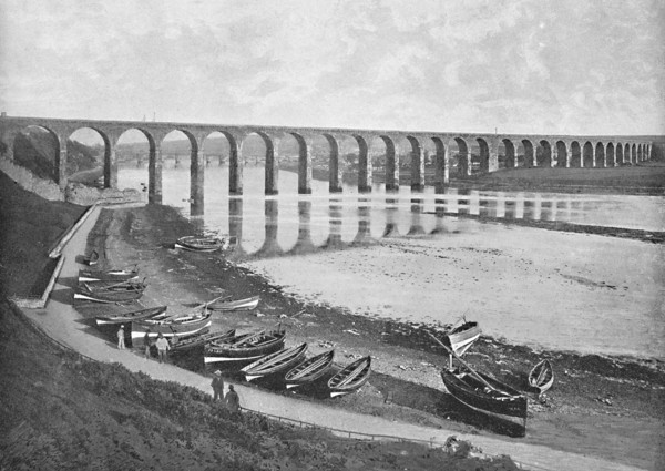 'The Bridges, Berwick-Upon-Tweed', c1896. Artist: Poulton & Co.
