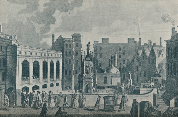 'A View of the King and Queen's Baths and the Great Pump Room at Bath', 1907. Artist: Unknown.