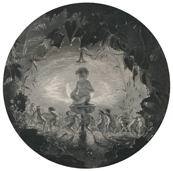 'Puck and the Fairies. (Midsummer Nights Dream)', c1870. Artist: WM Lizare.