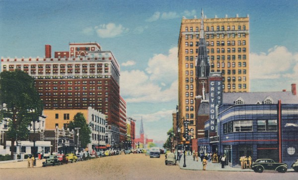 'Broadway Looking East', 1942. Artist: Caufield & Shook.