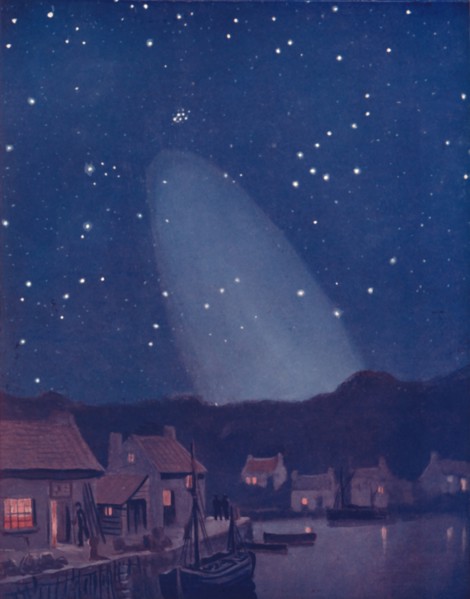 'The Mysterious Cone of the Light in the Sky', 1935. Artist: Unknown.