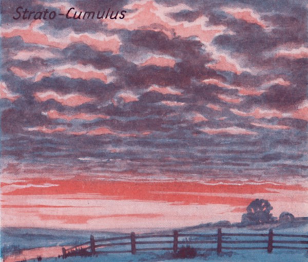 'Strato-Cumulus - A Dozen of the Principal Cloud Forms In The Sky', 1935. Artist: Unknown.