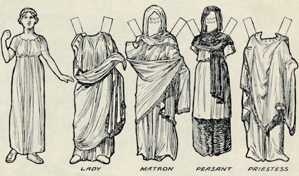 'The Gallery of Historic Costume: What The Britons and Romans Used To Wear', c1934. Artist: Unknown.