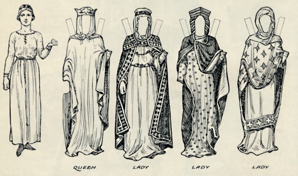 'The Great Gallery of British Costume: Varied Dresses Worn in Norman Times', c1934. Artist: Unknown.