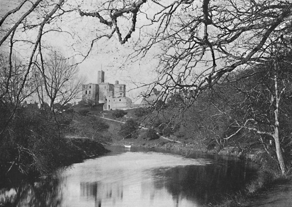 'Warkworth Castle', c1896. Artist: M Aunty.