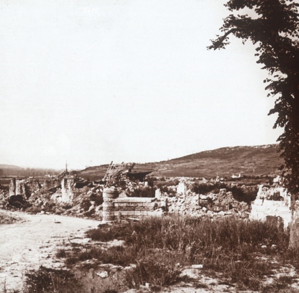 Ruins, Chauny, northern France, c1914-c1918. Artist: Unknown.