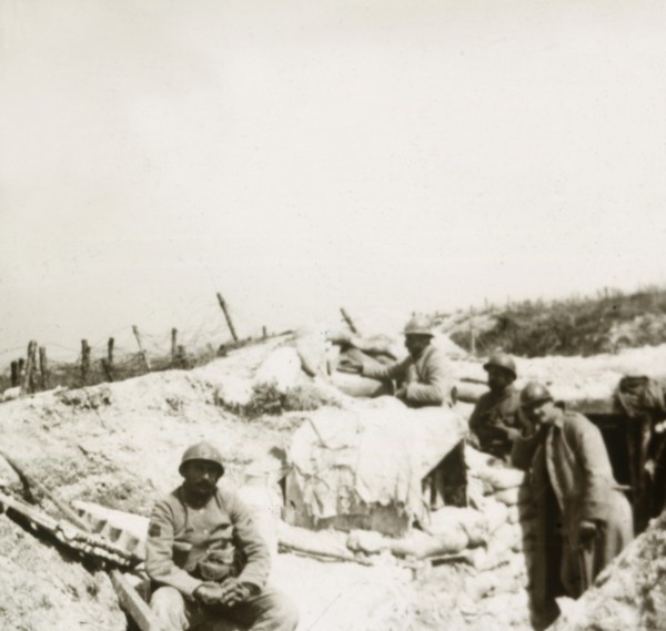 Look-out post, Massiges, northern France, c1914-c1918.  Artist: Unknown.