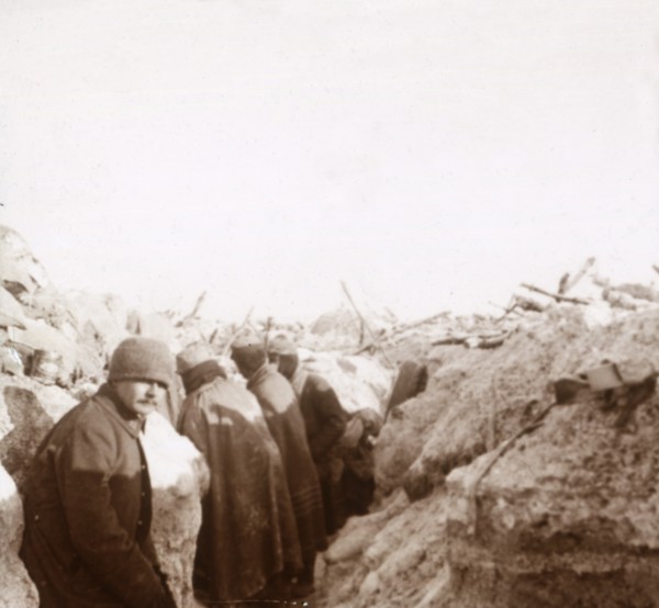 Trenches, Tahure, northern France, c1914-c1918. Artist: Unknown.