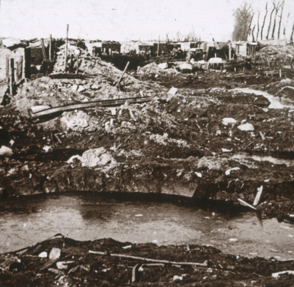 German shelter, Noordschote, Flanders, Belgium, c1914-c1918. Artist: Unknown.