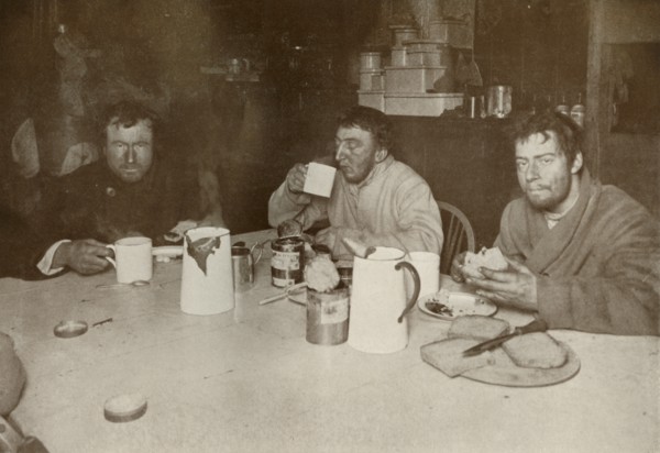 'Wilson, Bowers, and Cherry-Garrard on Their Return from Cape Crozier', 1 August 1911, (1913). Artist: Herbert Ponting.