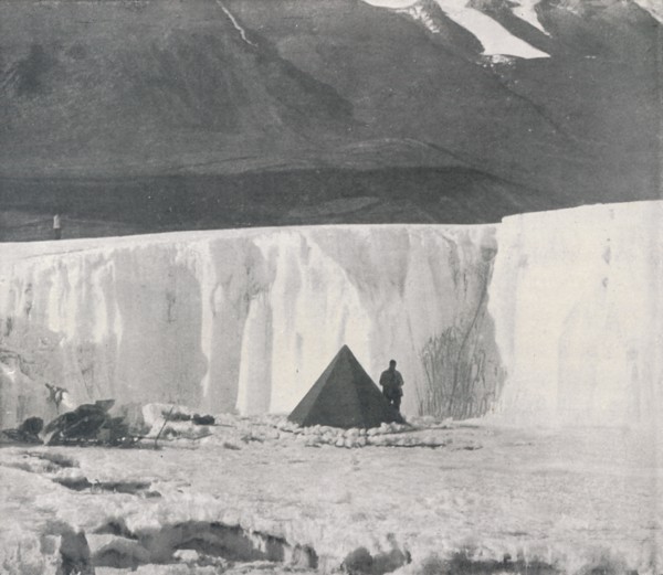 'Alcove Camp in a Surface Gully of the Taylor Glacier', c1911, (1913). Artist: Frank Debenham.