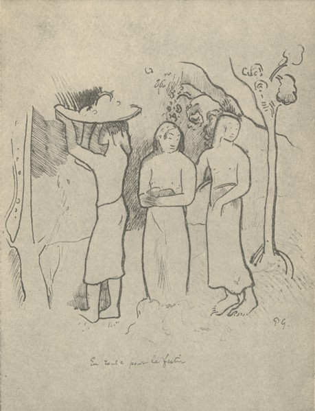 'On the Way to the Feast', 1936. Artist: Paul Gauguin.
