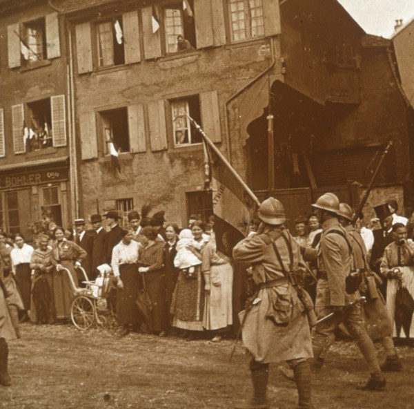 Alsace is taken, c1914-c1918. Artist: Unknown.