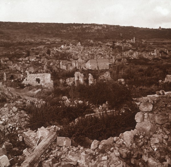 Ruins, Anizy-le-Château, northern France, c1914-c1918. Artist: Unknown.