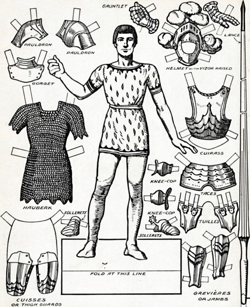 'All The Gorgeous Panoply of A Knight with the Various Parts of His Armour', c1934. Artist: Unknown.