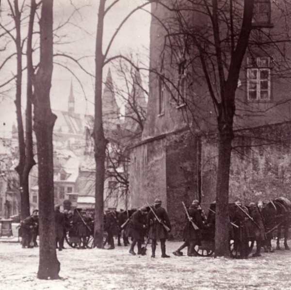 Troops, Aachen, Germany, c1914-c1918. Artist: Unknown.