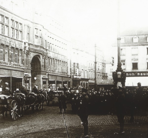 Belgian troops, Aachen, Germany, c1914-c1918. Artist: Unknown.