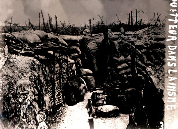 Look-out post, France, c1914-c1918. Artist: Unknown.