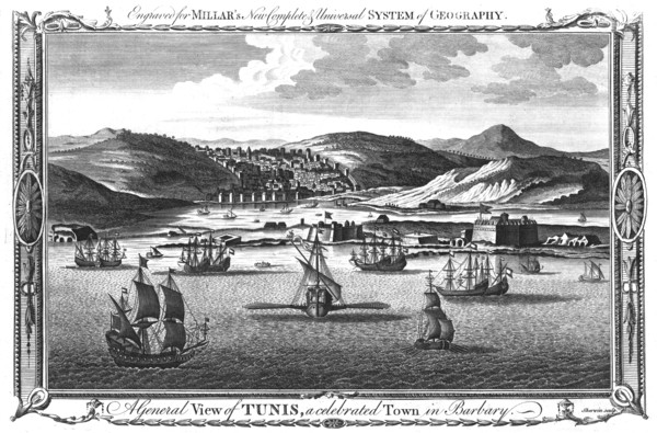 'A General View of Tunis, a celebrated Town in Barbary.', 1782. Artist: John Keyse Sherwin.