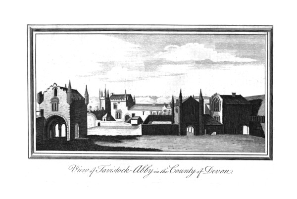 'View of Tavistock-Abby in the County of Devon', late 18th-early 19th century. Artist: Unknown.