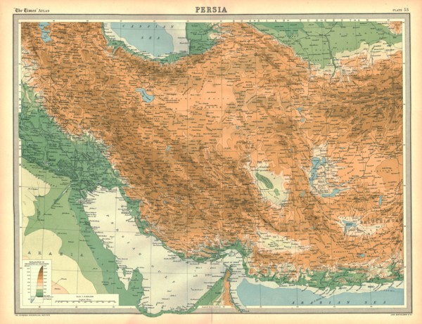 Map of Persia. Artist: Unknown.