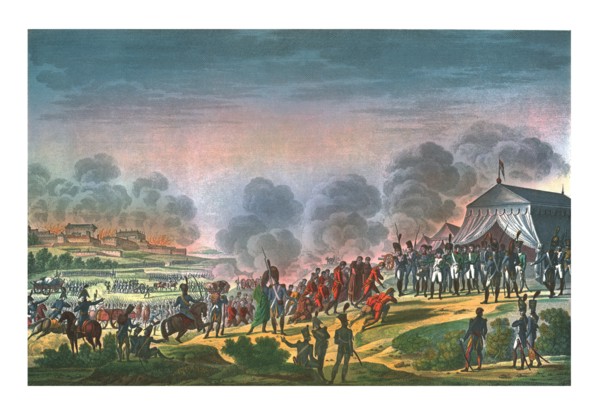 Bombardment of Madrid, 4 December 1808, (c1850).  Artist: Edme Bovinet.