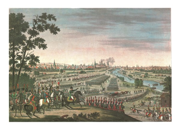 Entry of the French into Moscow, 14 September 1812, (c1850). Artists: François-Louis Couché, Edme Bovinet.