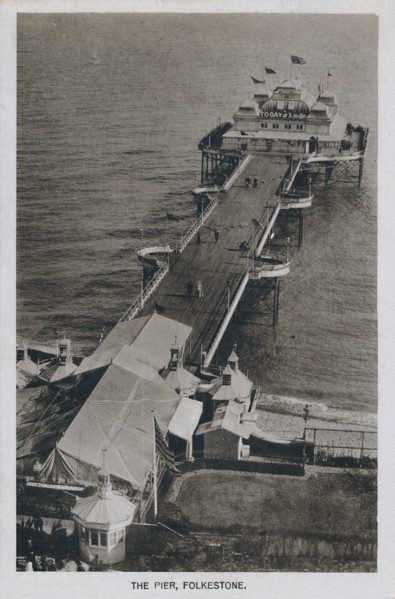 'The Pier, Folkestone', late 19th-early 20th century. Artist: Unknown.