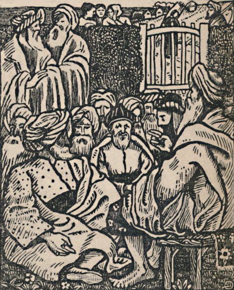 'The Meeting of the Elders', 1919. Artist: Lucien Pissarro.