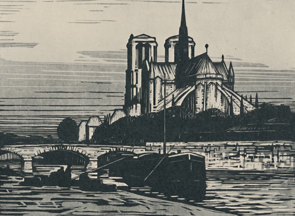 'Notre-Dame De Paris', 1919. Artist: Alfred Latour.