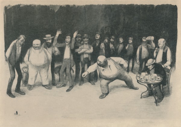 'Les Joueurs De Bouchons', 1919. Artist: Jean Veber.